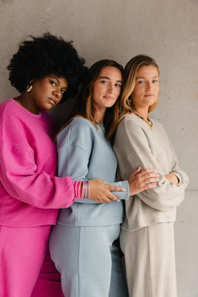Sweat Cocoon 100% Coton - Fushia