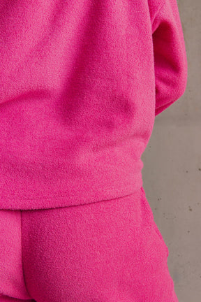 Sweat Cocoon 100% Coton - Fushia