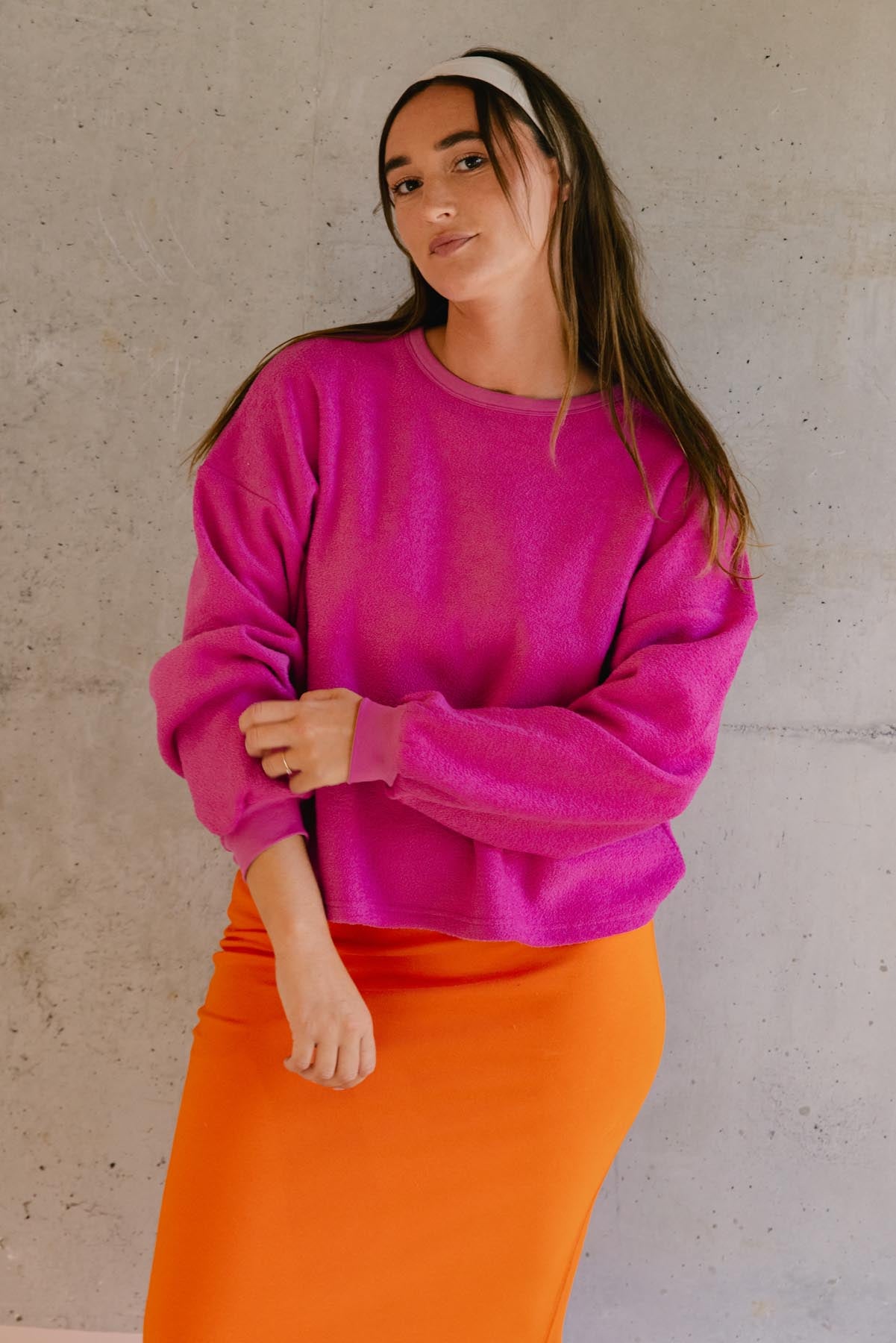 Lorea fait du 38 et porte une taille M