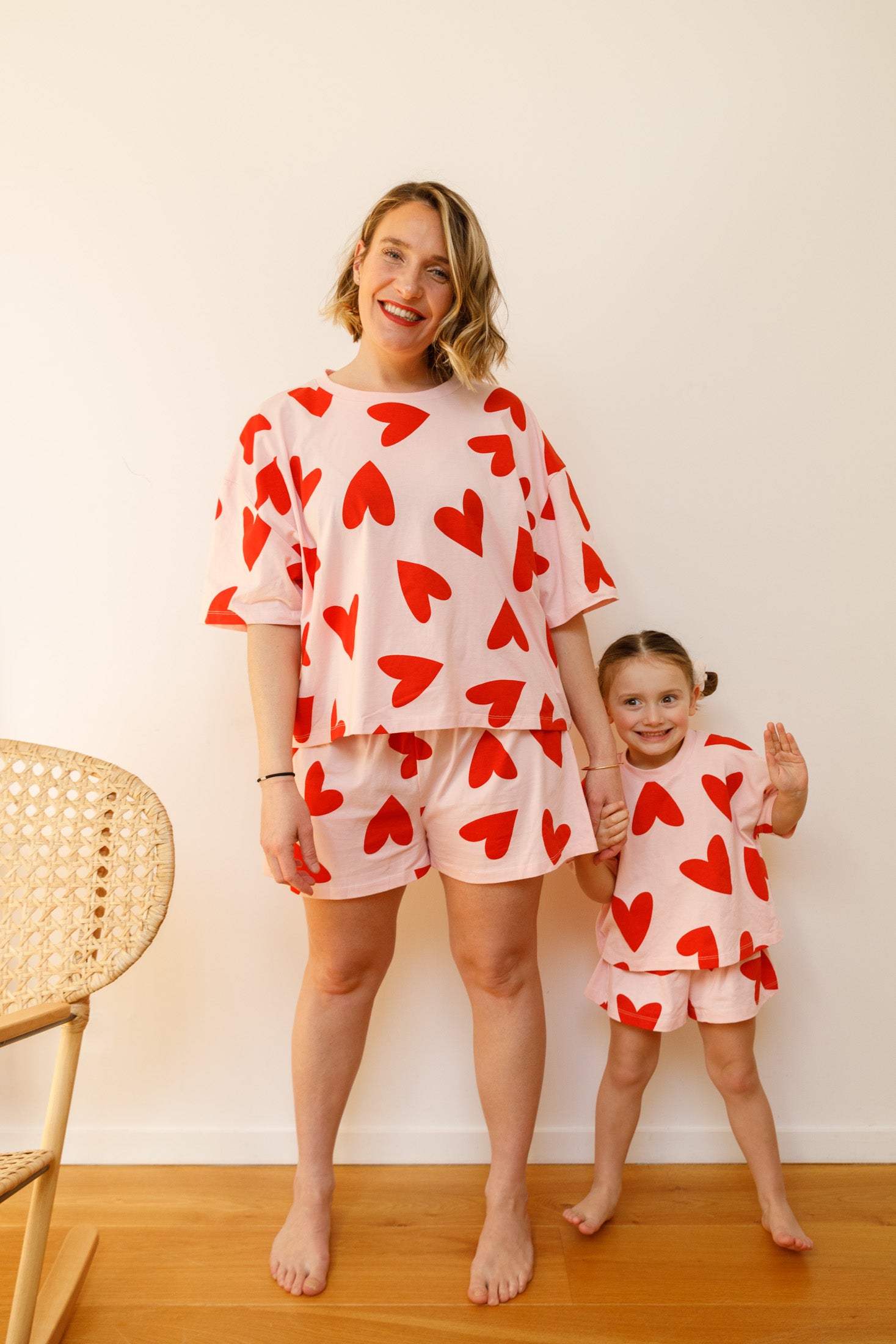 Pyjama coton BIO - Mi Amor Rose