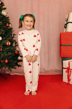 Pyjama manches longues enfant - Petit Coeur