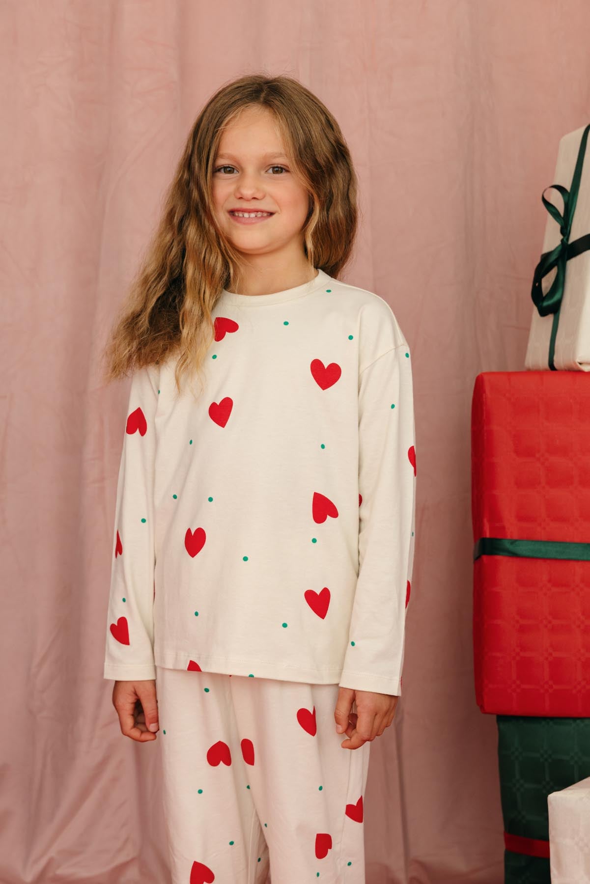 Pyjama manches longues enfant - Petit Coeur