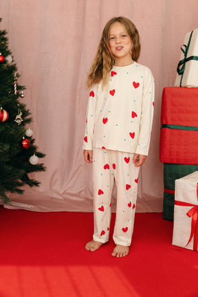 Pyjama manches longues enfant - Petit Coeur