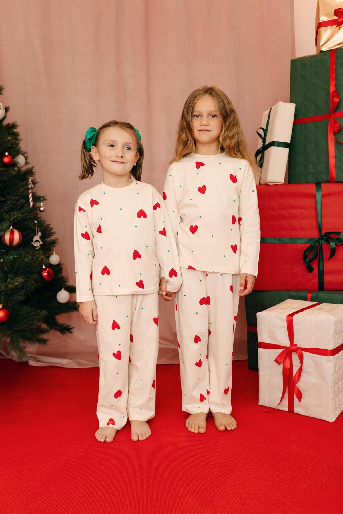 Pyjama manches longues enfant - Petit Coeur