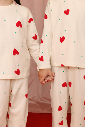 Pyjama manches longues enfant - Petit Coeur
