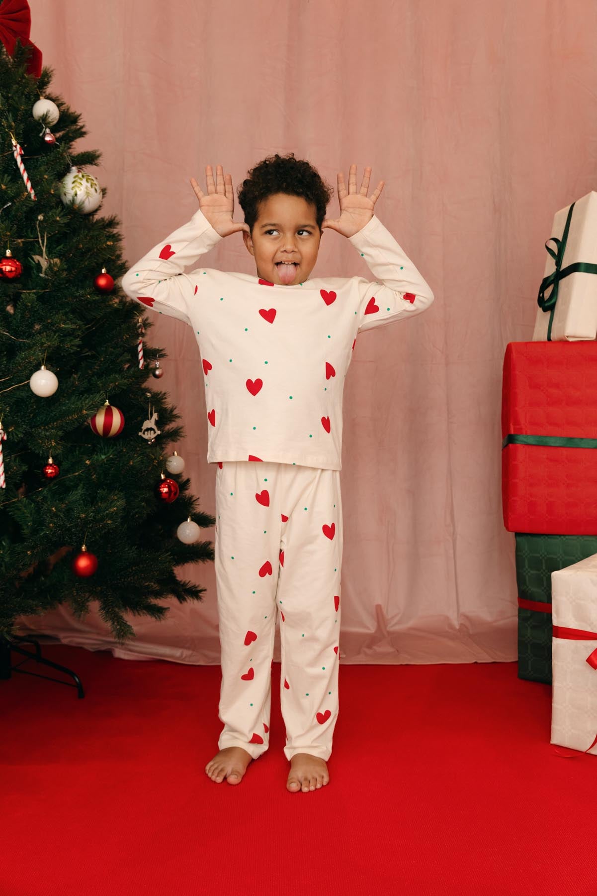 Pyjama manches longues enfant - Petit Coeur