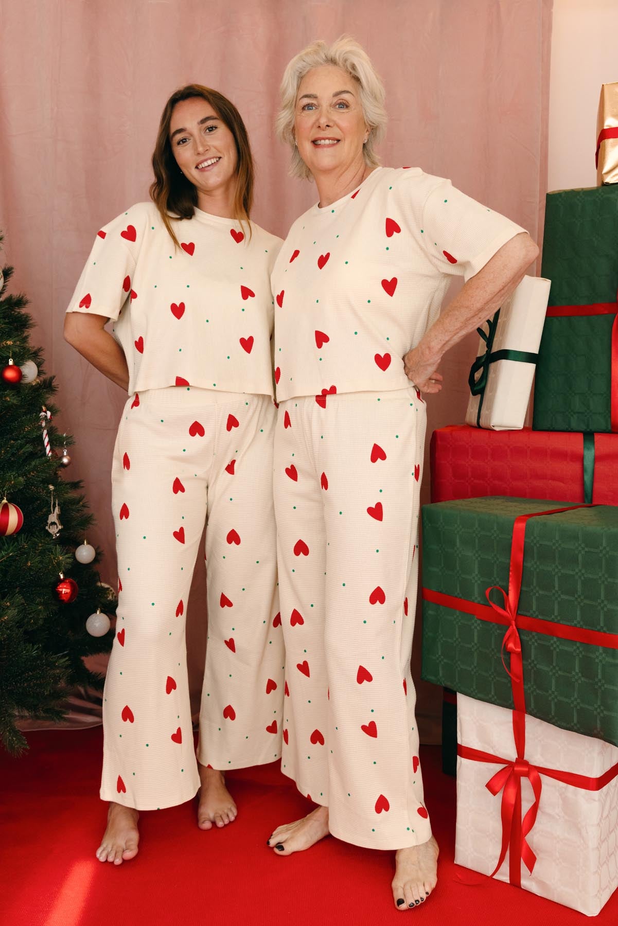 Pyjama Long Gaufré Coton BIO - Petit Coeur