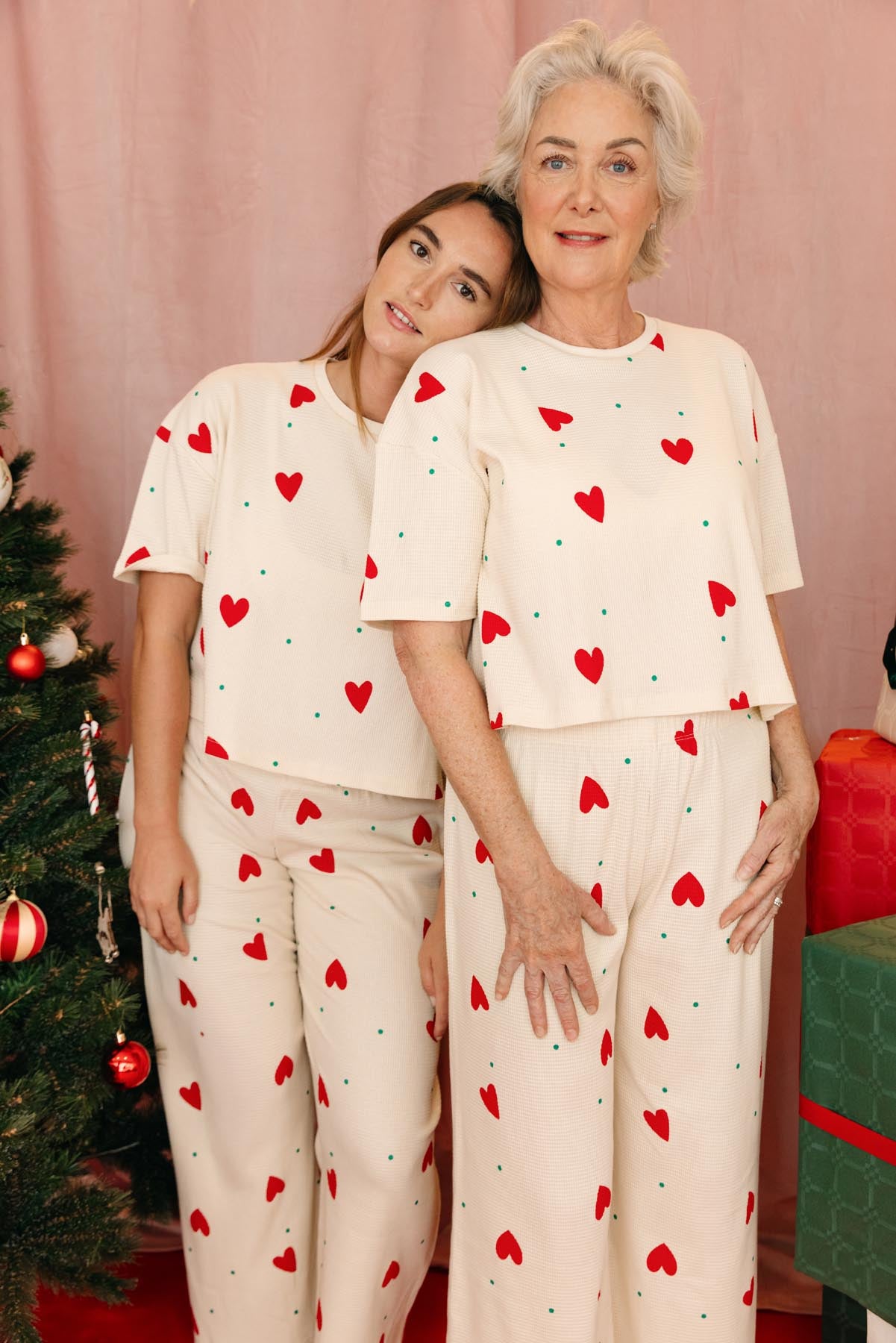 Pyjama Long Gaufré Coton BIO - Petit Coeur