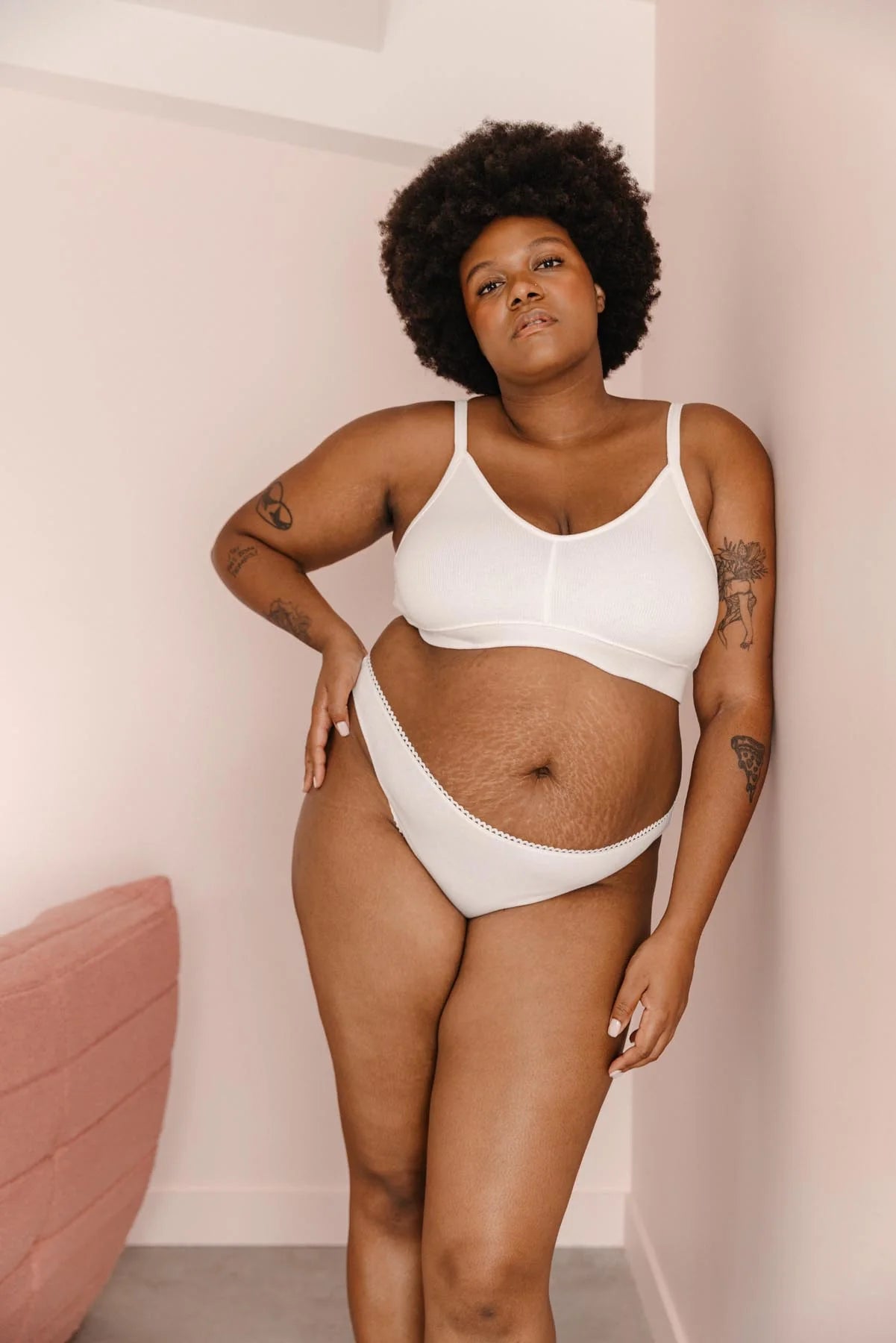 1 BRASSIERE + 1 CULOTTE - Blanc