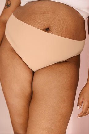 Culotte taille haute sans couture - Beige