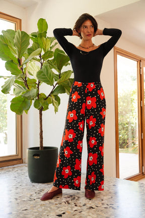 Pantalon Fluide Viscose - Atlas rouge