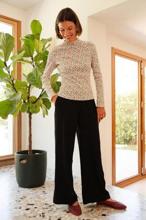 Pantalon Fluide Viscose - Noir