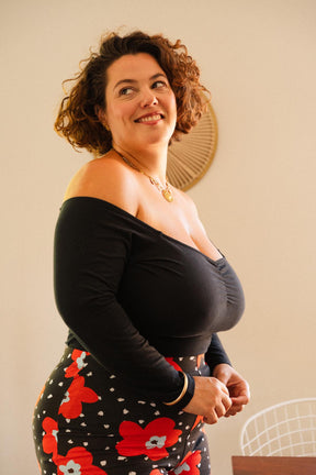 Amandine fait du 44 et porte une taille 2XL