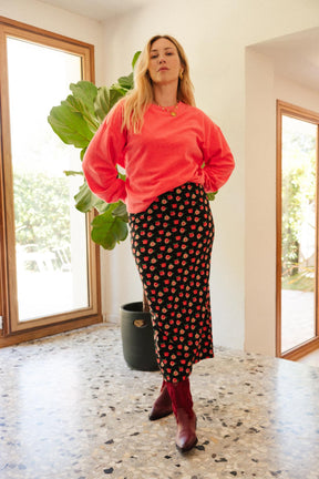 Julie D. fait du 38 et porte une taille M