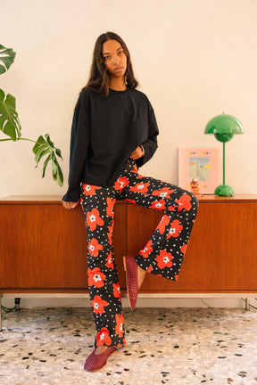 Pantalon Coton BIO Évasé - Atlas rouge