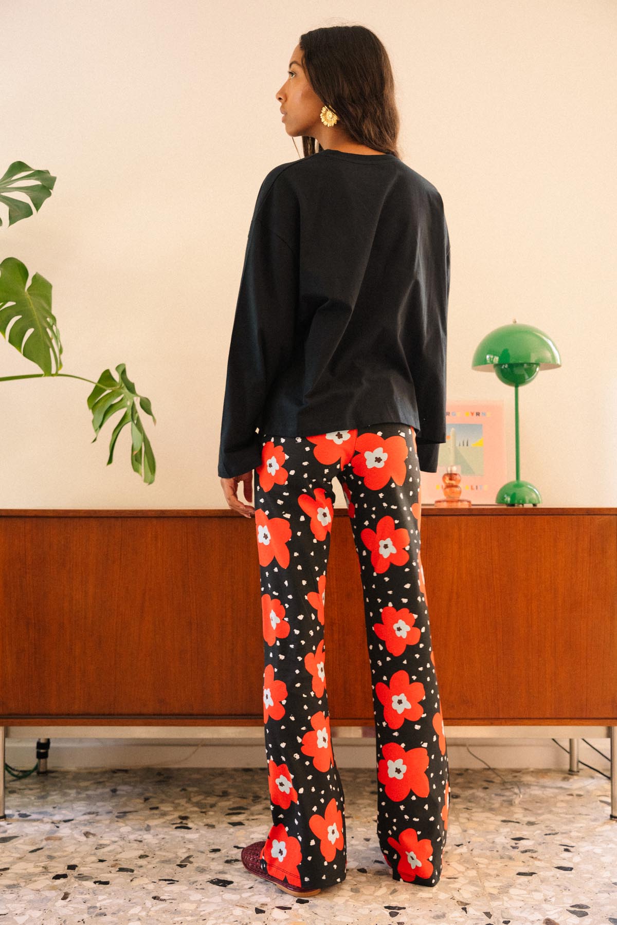 Pantalon Coton BIO Évasé - Atlas rouge