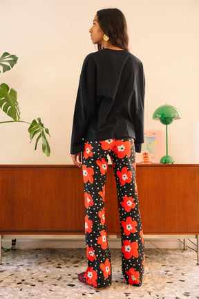 Pantalon Coton BIO Évasé - Atlas rouge