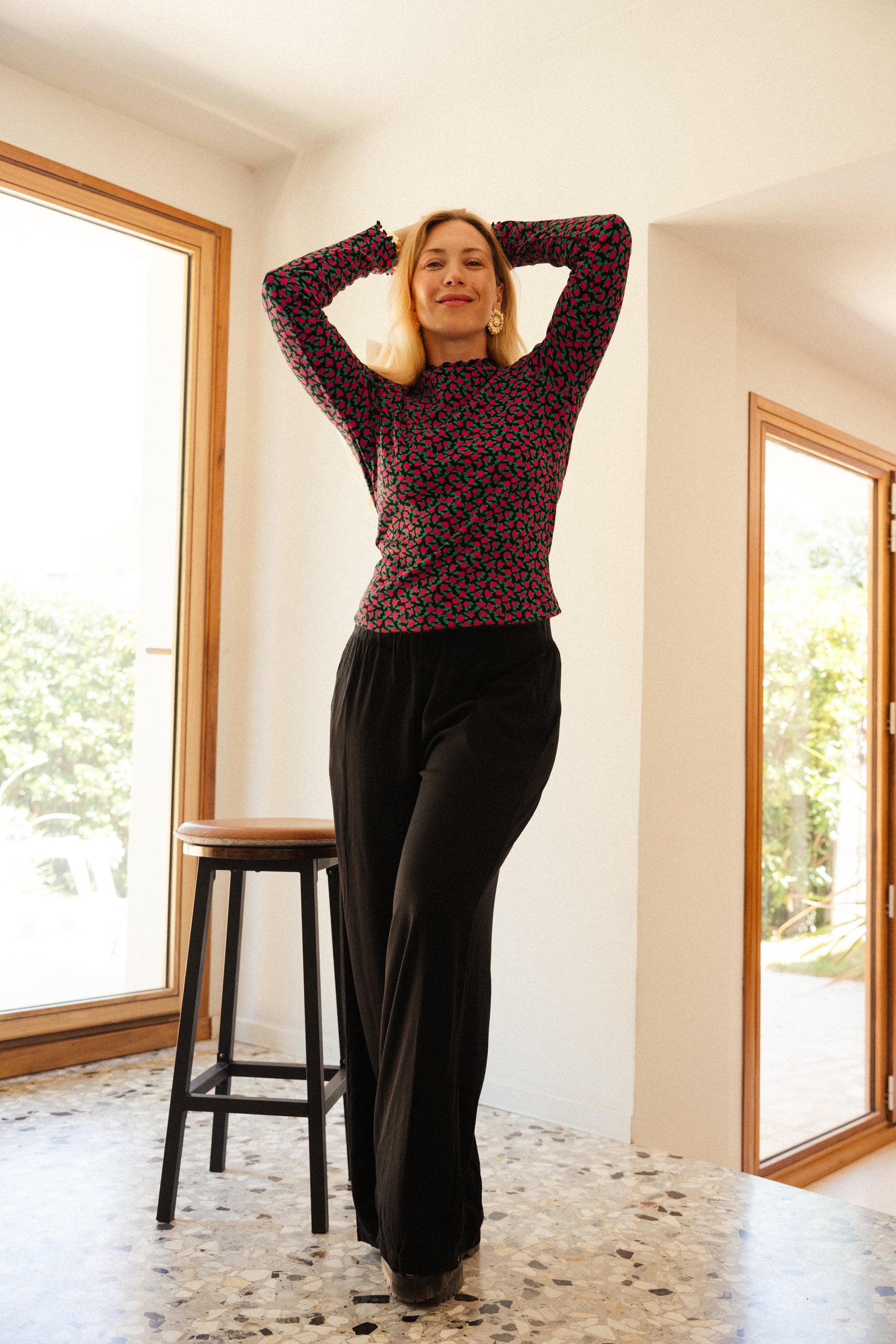 Pantalon Fluide Viscose - Noir