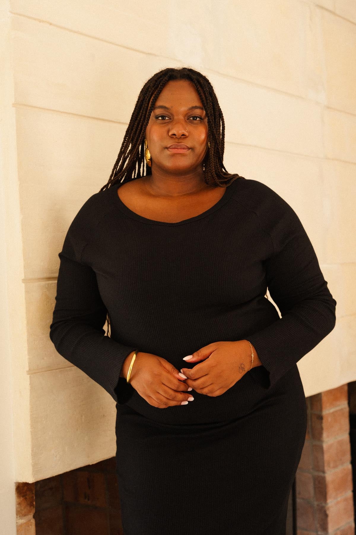 Tiffany is a size 48 and wears a size 3XL