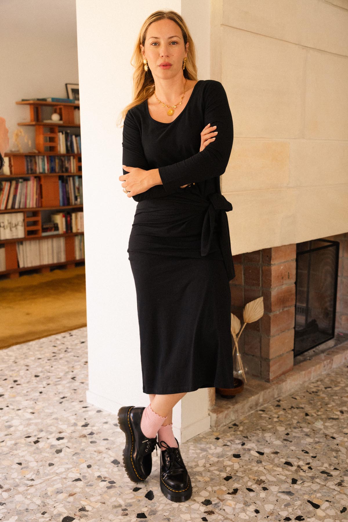 Julie D. fait du 38 et porte une taille M