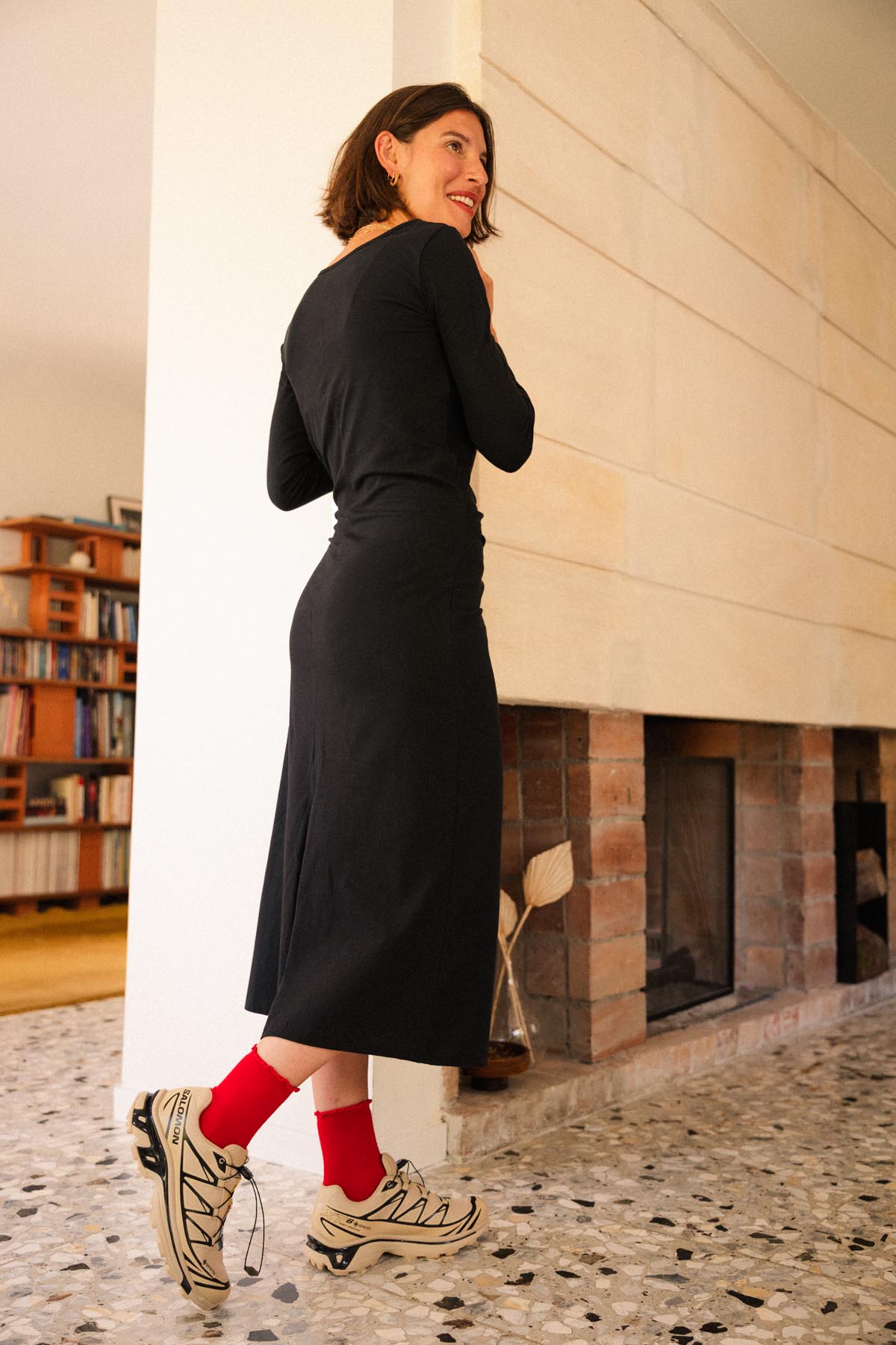 Julie A. fait du 36 et porte une taille XS
