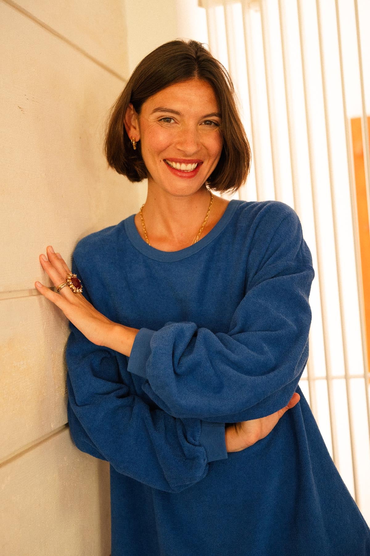 Julie A. fait du 36 et porte une taille XS/S