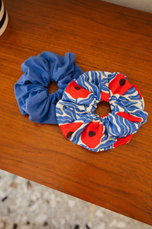 Pack 2 Oversized Scrunchies - Majorelle | Blue