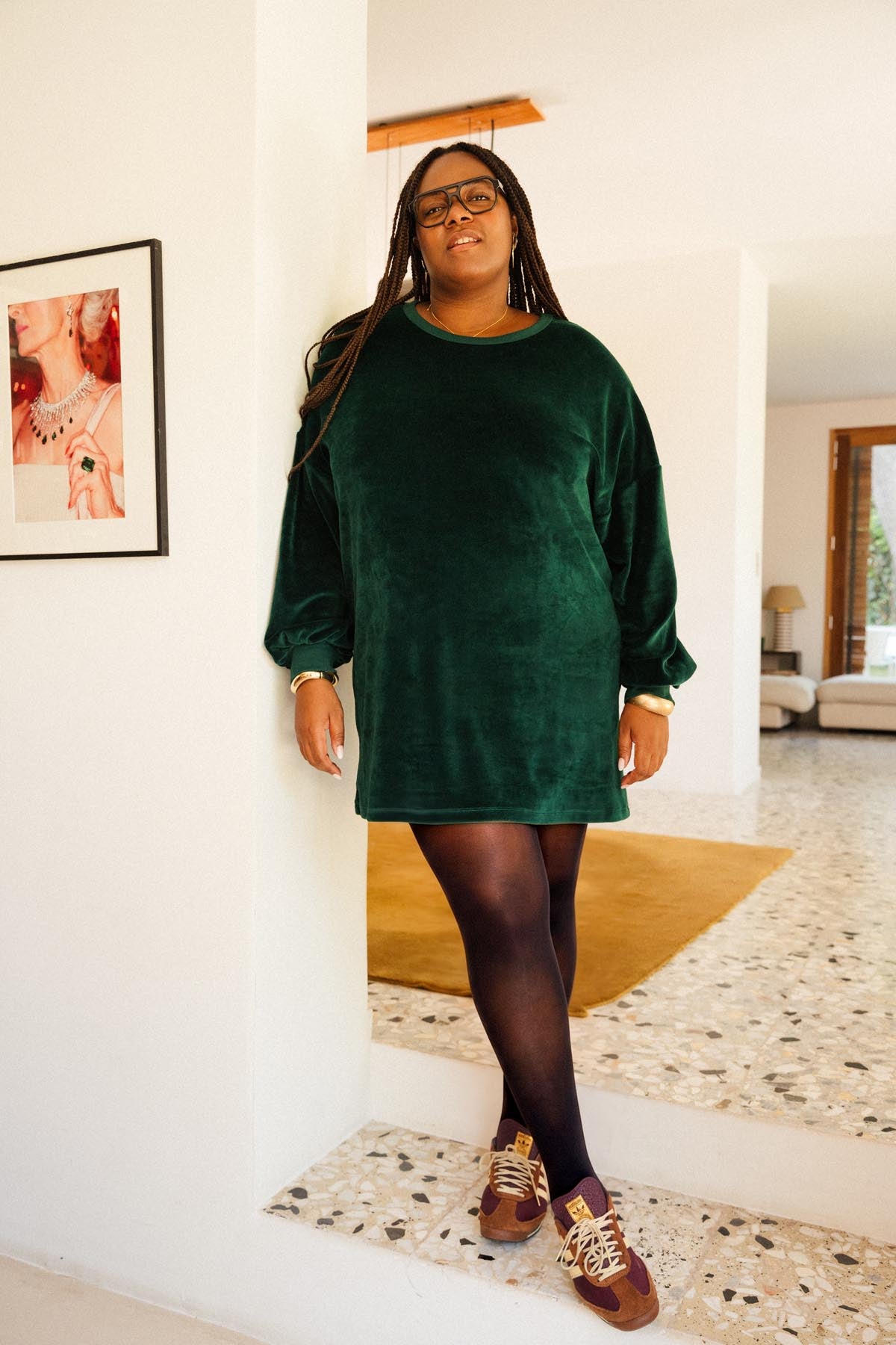 Tiffany is a size 48 and wears a size 3XL/4XL
