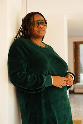 Tiffany is a size 48 and wears a size 3XL/4XL