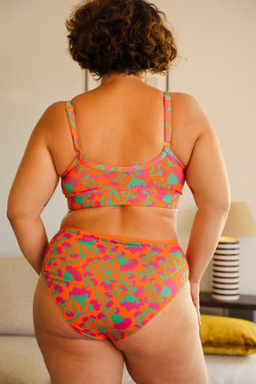 1 BRASSIÈRE + 1 CULOTTE TAILLE HAUTE - Néroli Fuchsia