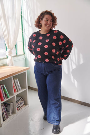 Sweat 100% Coton BIO - Monique Noir