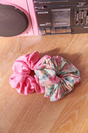 Pack 2 Chouchou oversize -  Allamanda | Rose