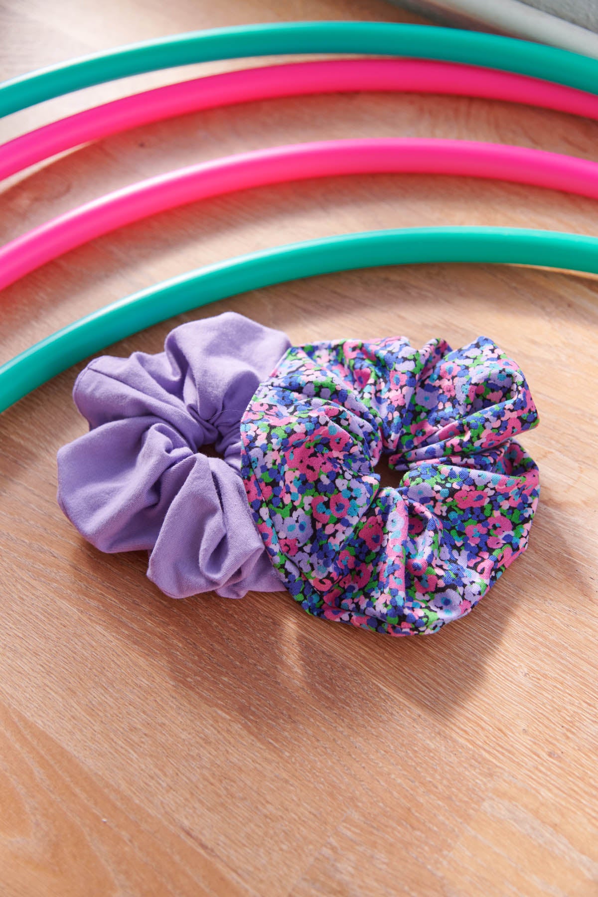 Pack 2 Chouchou oversize - Confettis | Violet
