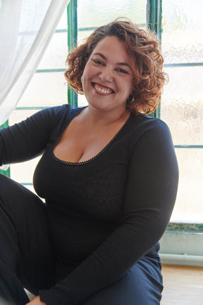 Amandine fait du 44 et porte une taille 2XL