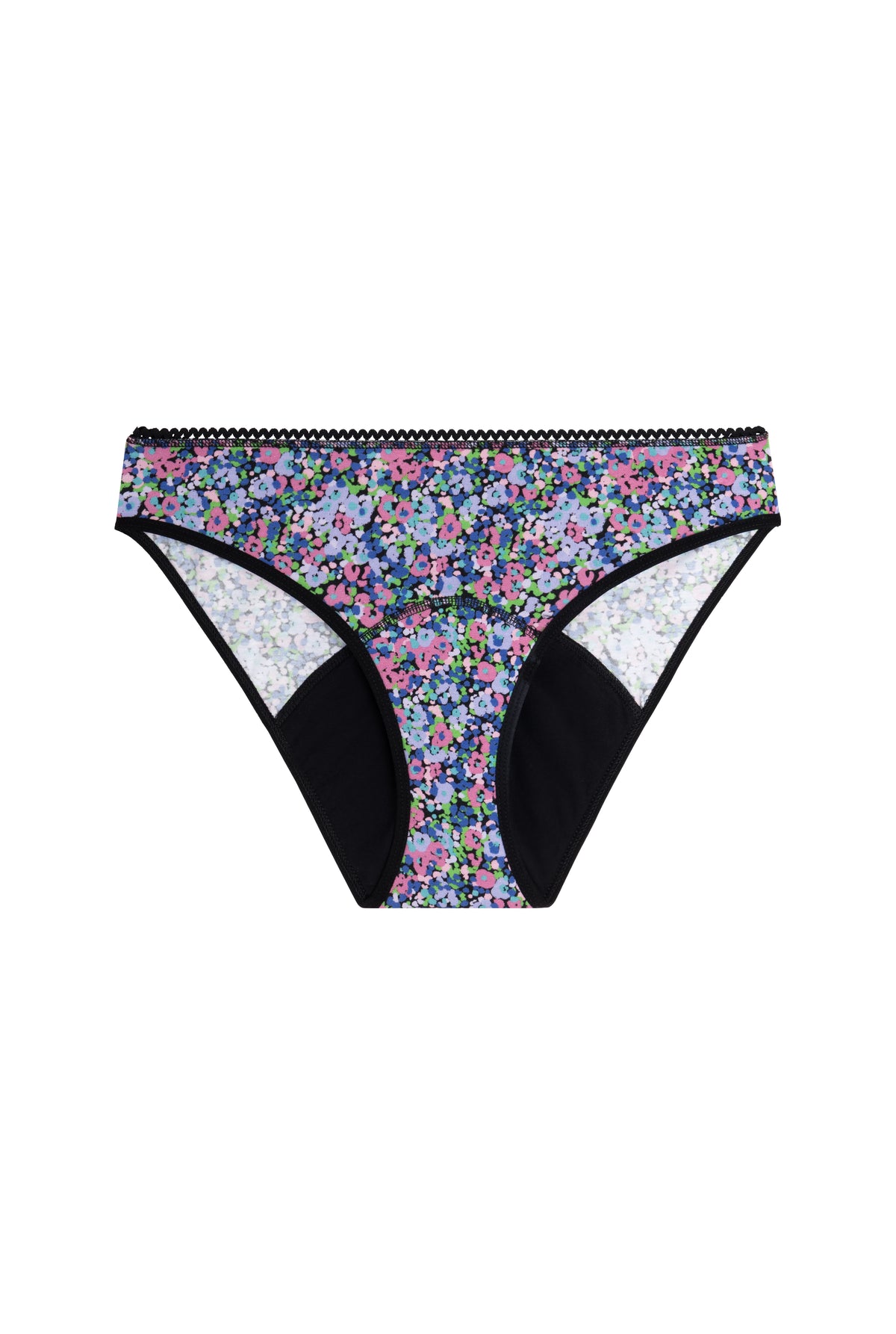 Culotte menstruelle Flux Abondant GOTS - Confettis Violet