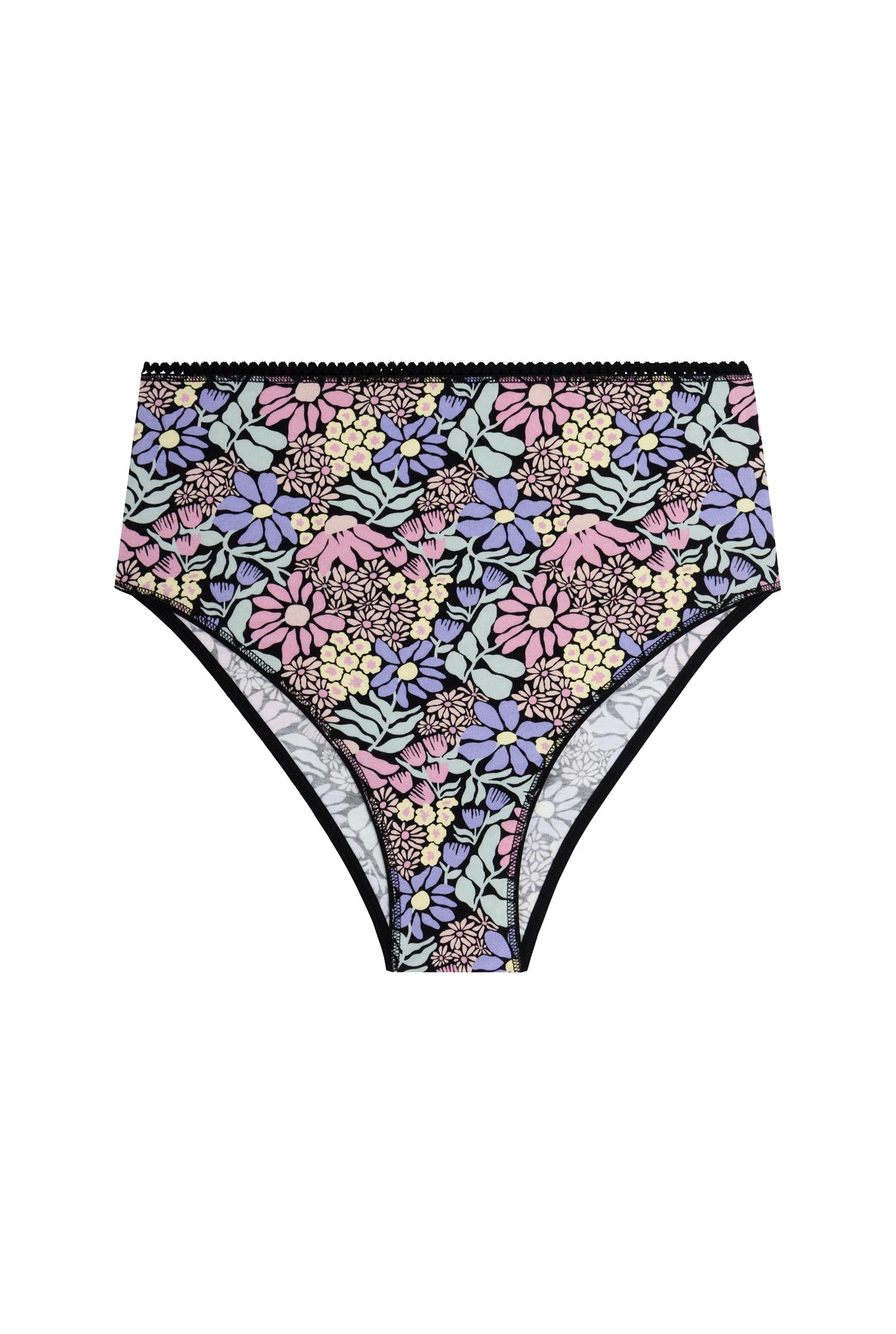 Culotte Taille Haute Coton BIO - Dalida Rose