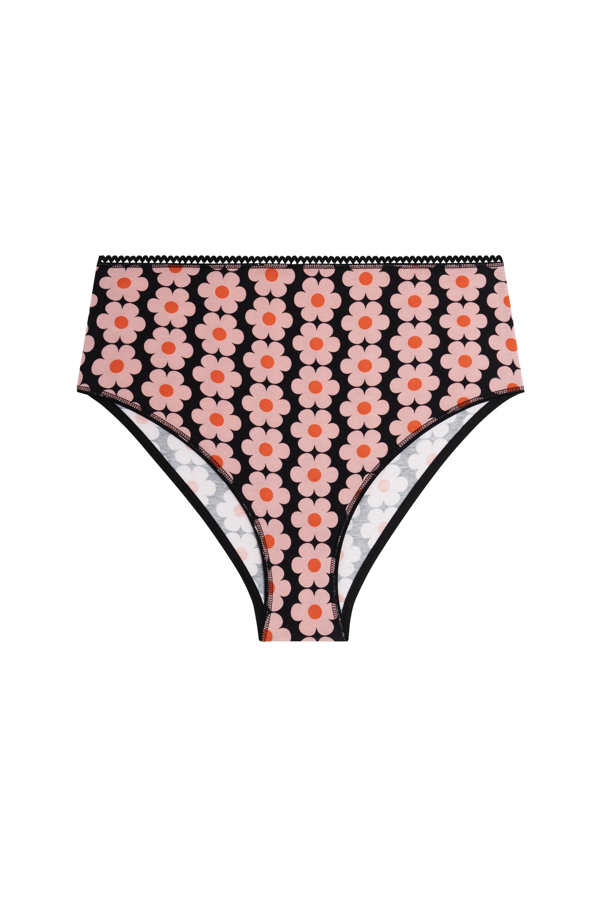Culotte Taille Haute Coton BIO - Monique Noir