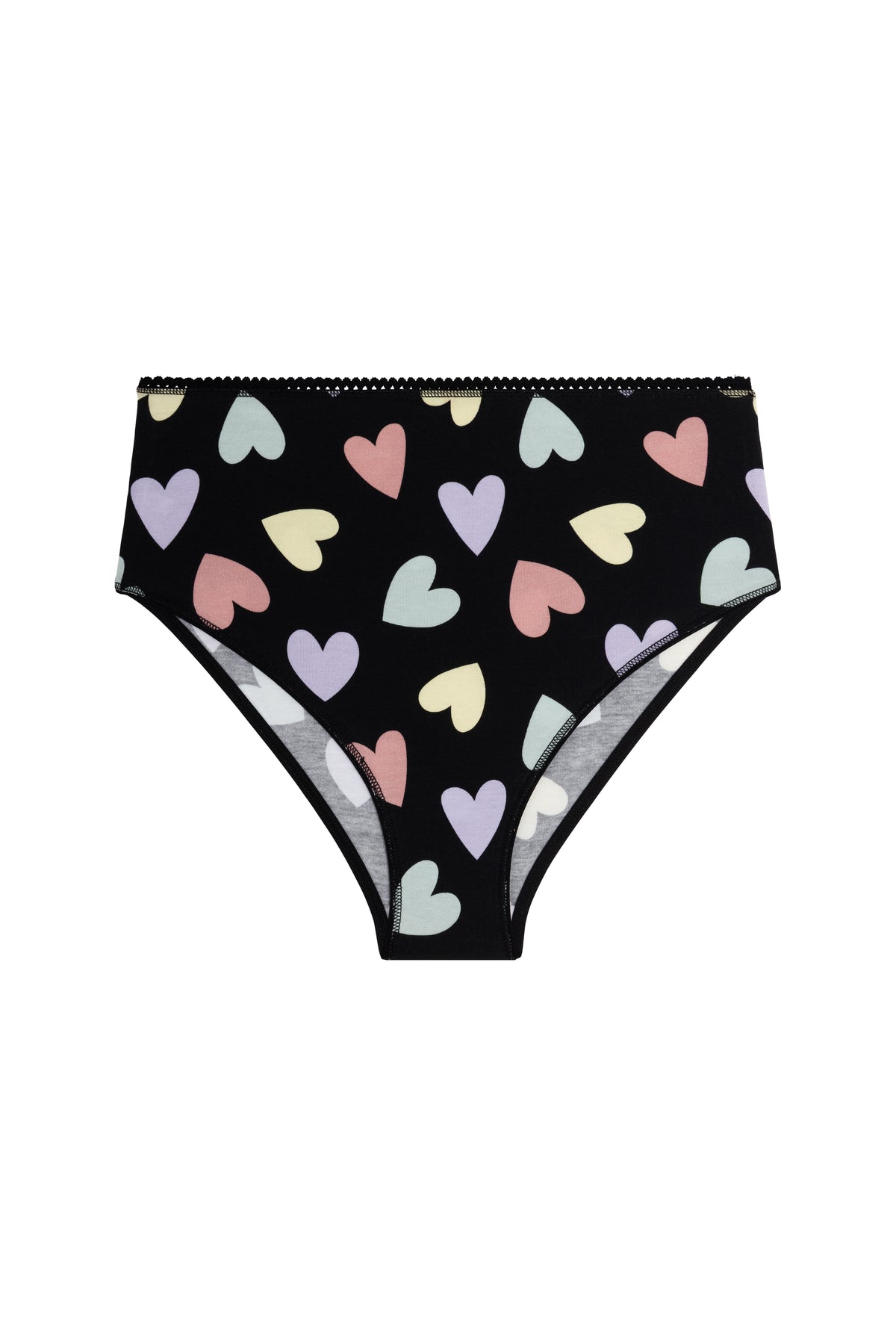 Culotte Taille Haute Coton BIO - Big Love Noir