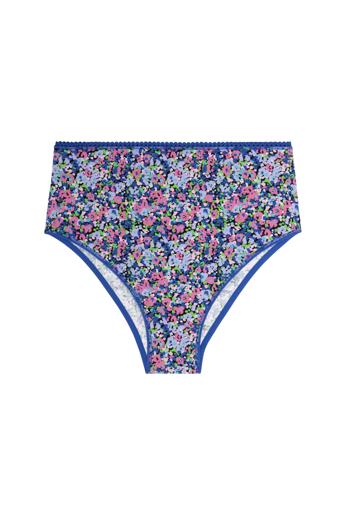 Culotte Taille Haute Coton BIO - Confettis violet