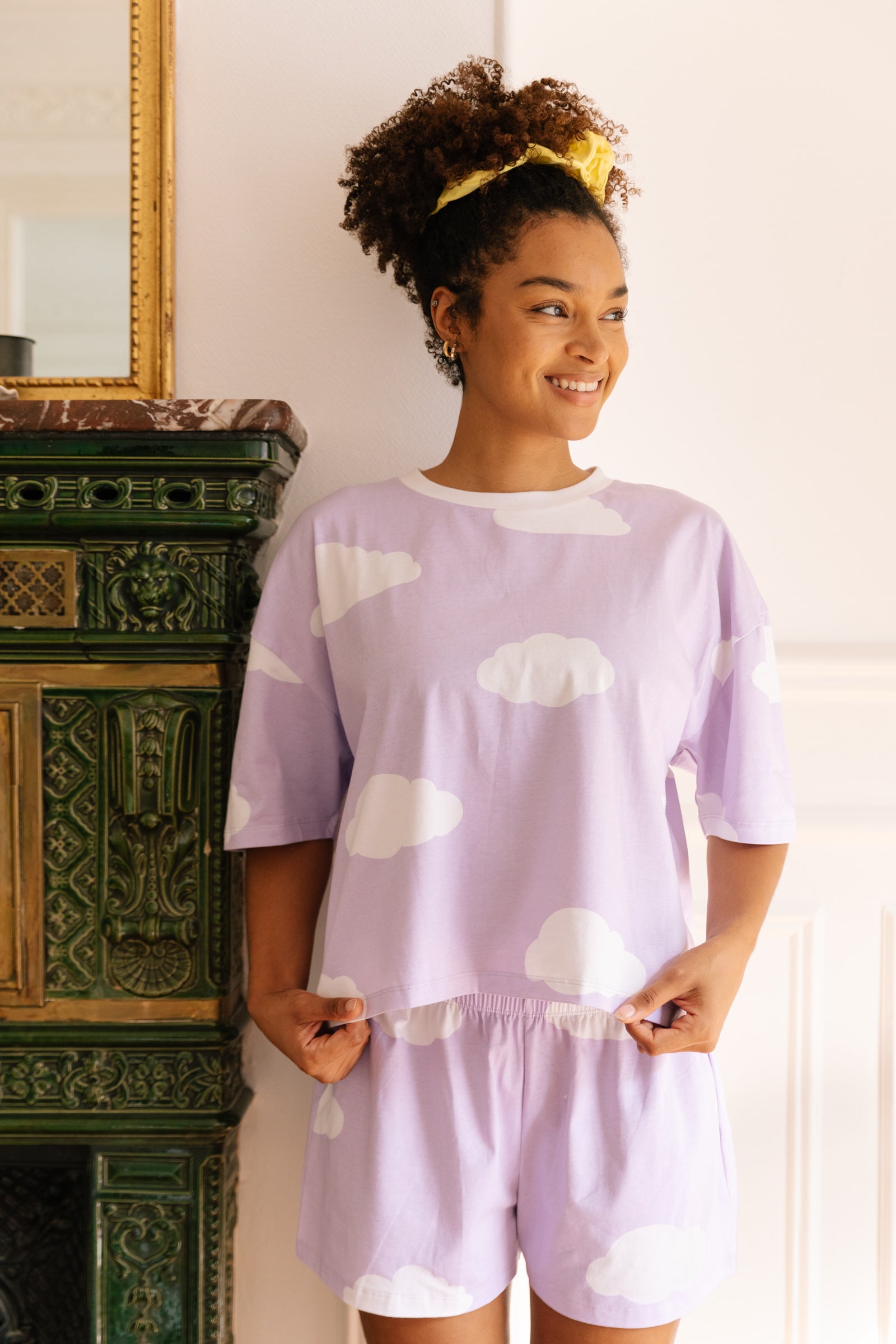Pyjama coton BIO - Nuage Violet - Pyjamas - We Are Jolies