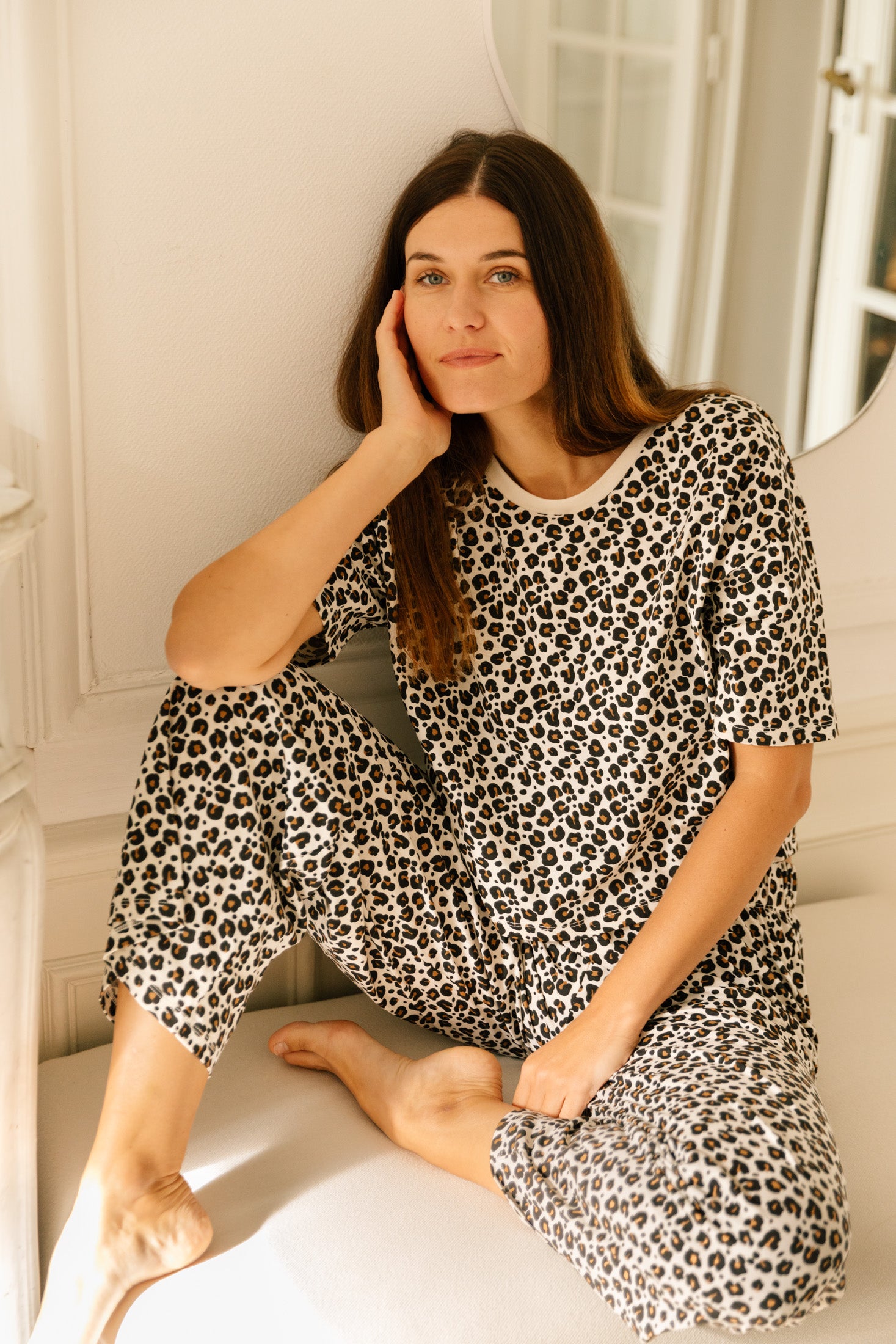 Pyjama long coton BIO - leopard - Pyjamas longs - We Are Jolies
