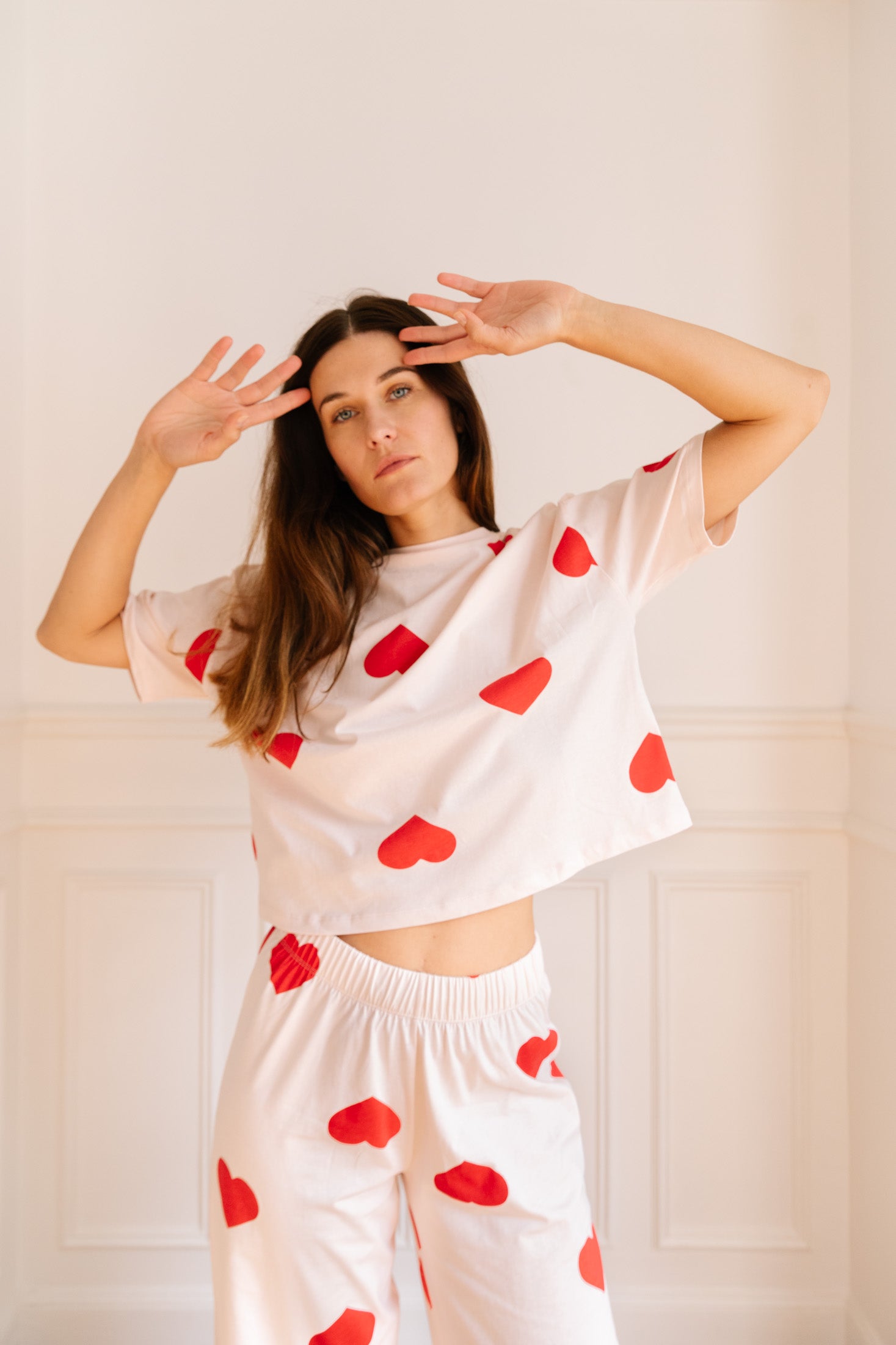 Pyjama coton BIO T-shirt - Big Love coeur - T-shirts - We Are Jolies