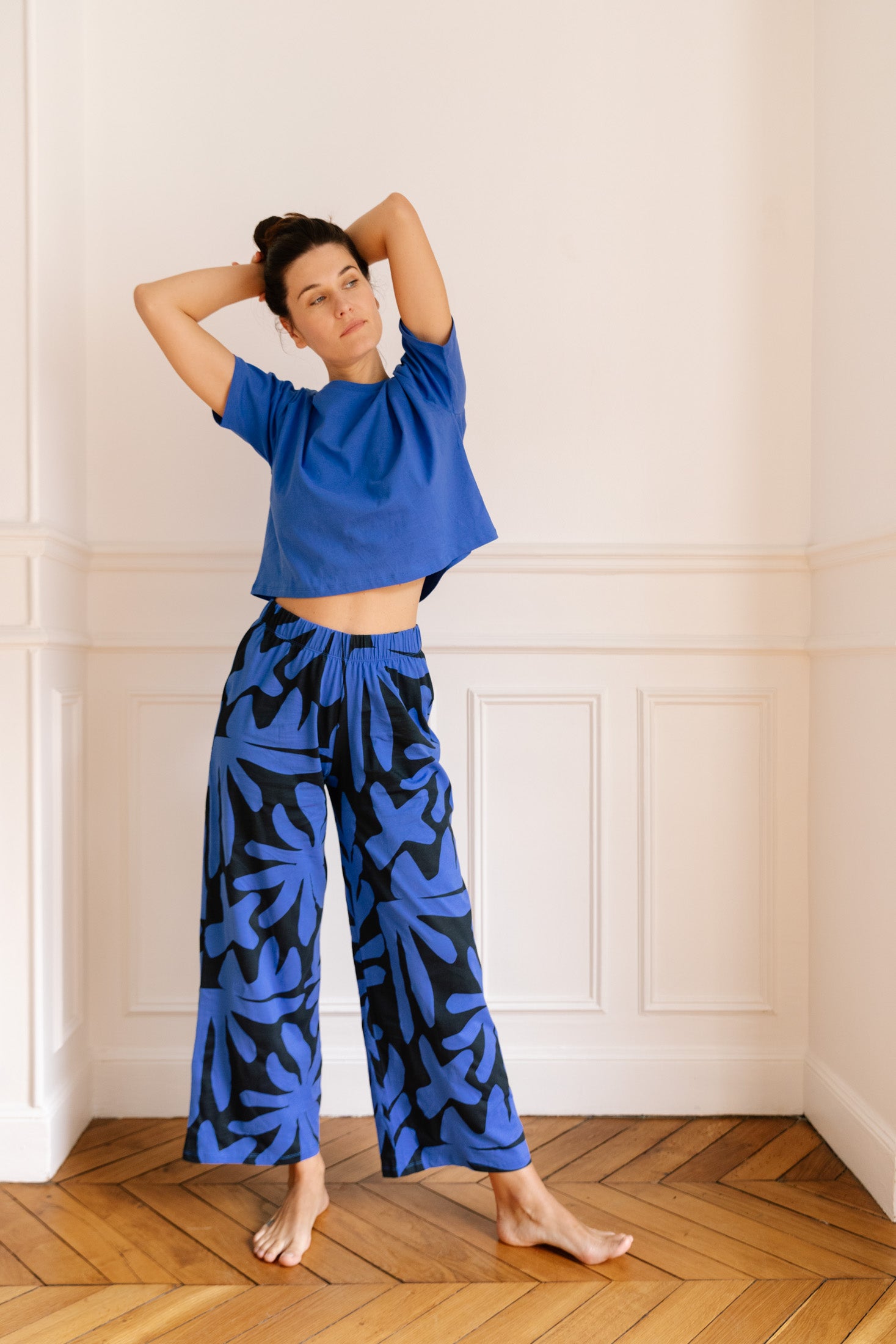 Pyjama coton BIO T-shirt - bleu - T-shirts - We Are Jolies