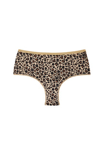 Shorty Tanga Coton BIO - Léopard