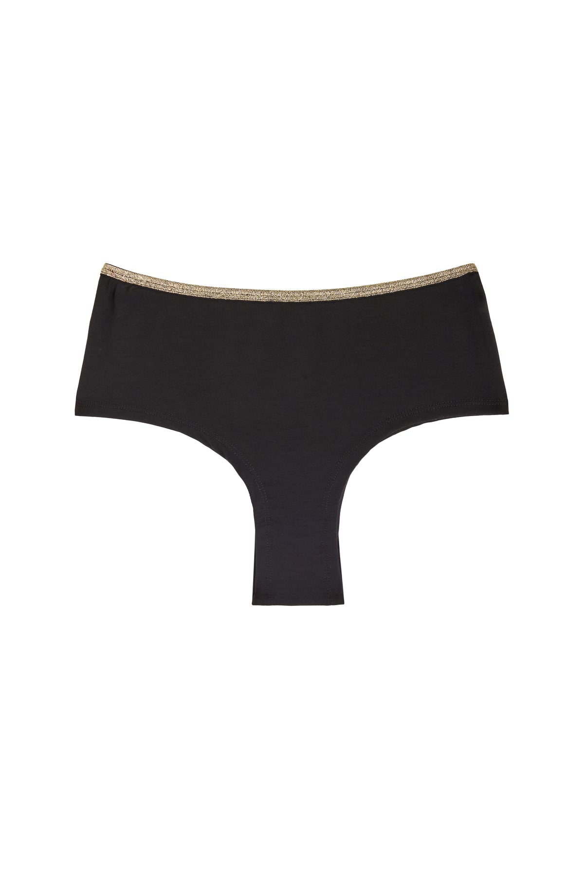 Shorty Tanga Lurex - Noir