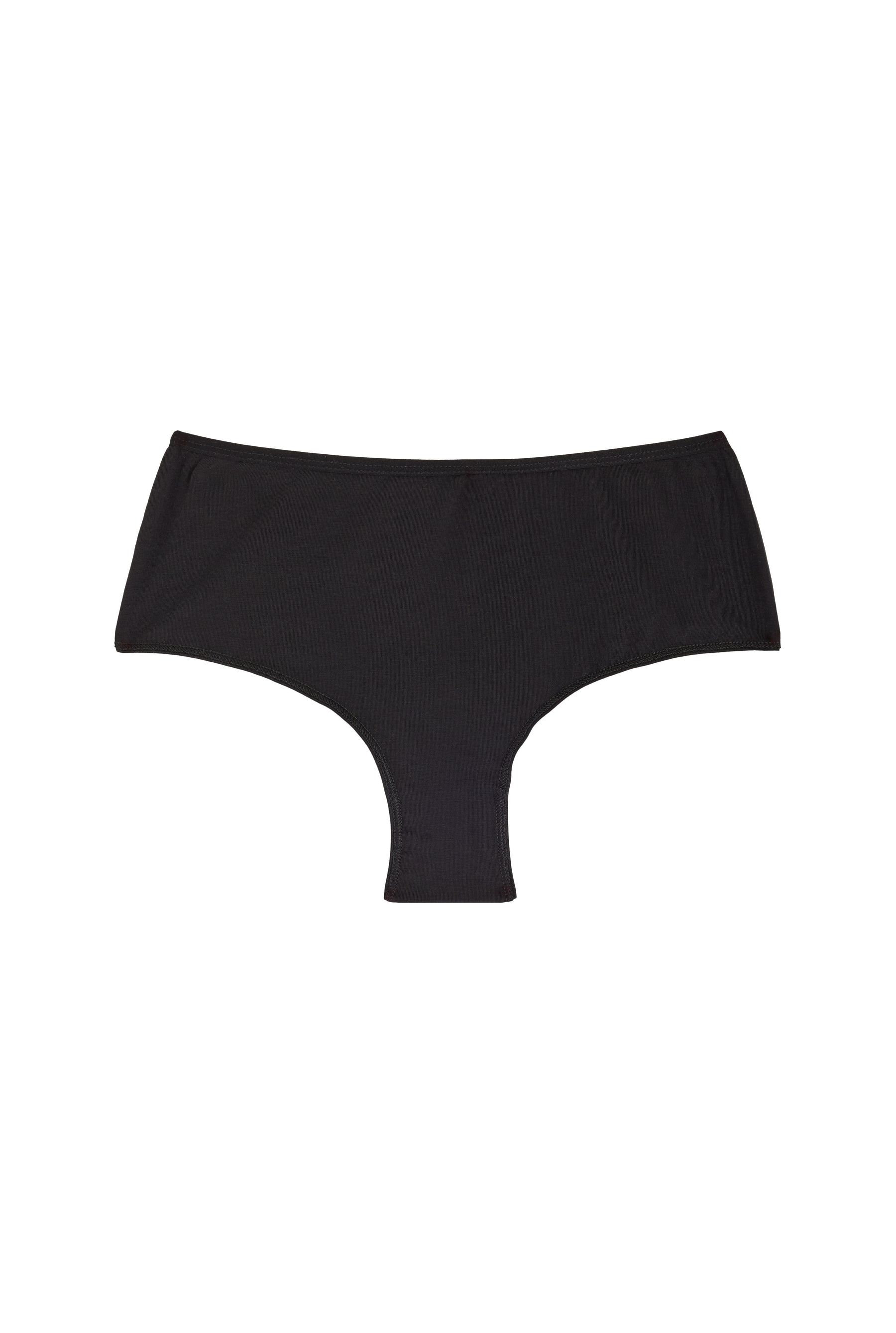 Shorty Tanga Coton BIO - Noir