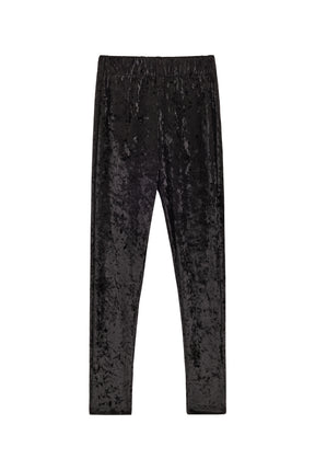 Leggings Velours Marbré - Noir