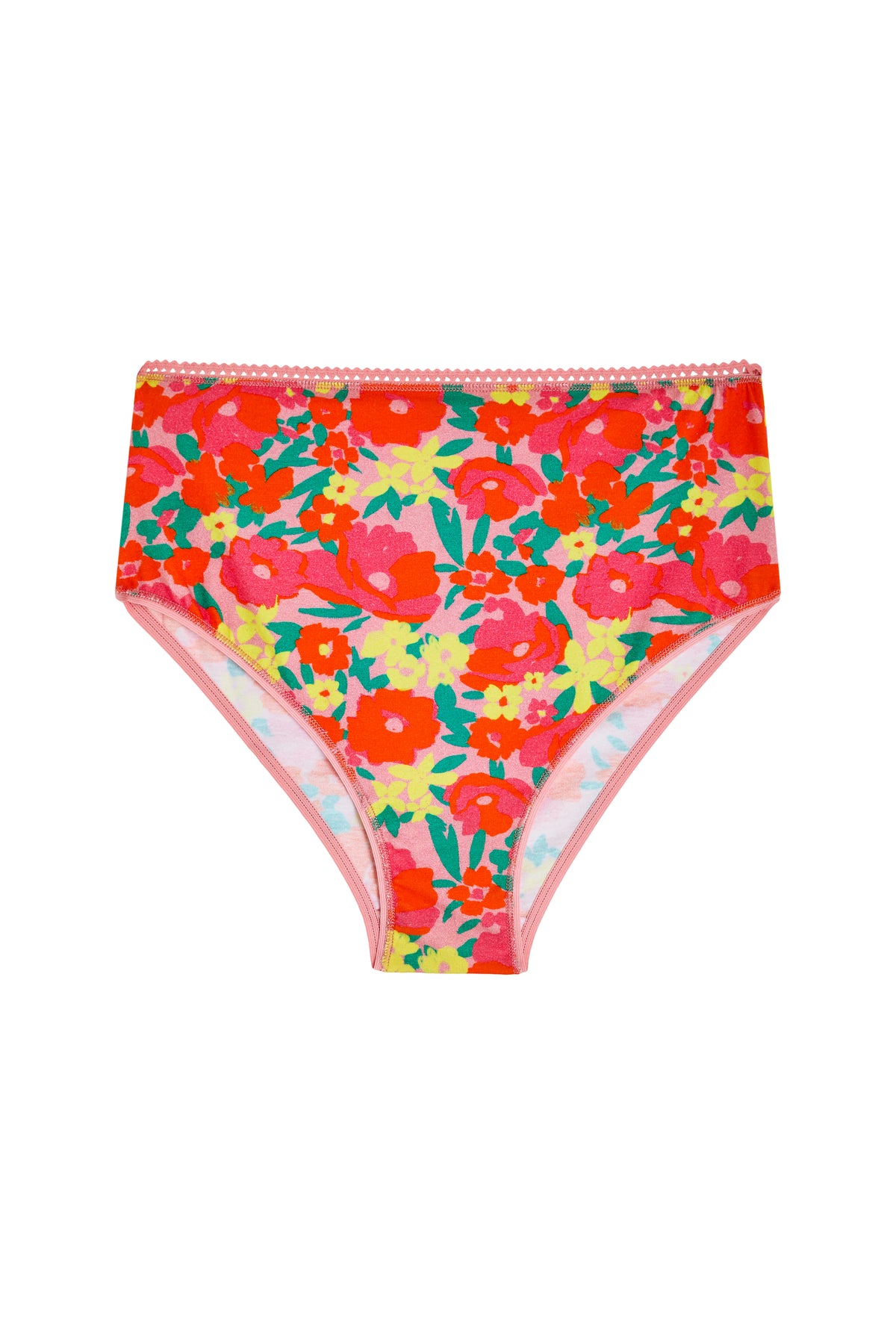 Culottes Femmes Confort Taille Haute - Motif Triangle, En Coton Doux - Pour Grandes Tailles, Jours De Détente - 2