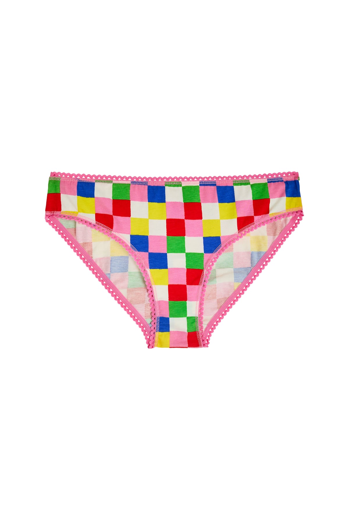Culotte Coton BIO - Damier Multicolor