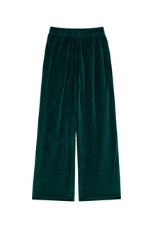 Velvet Trousers - Dark Green